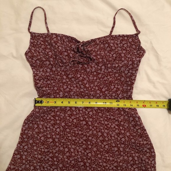 Floral Brown Midi Dress - Picture 7 of 8